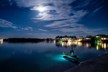 Venice, Florida: Night Paddle Stop on Snake Island