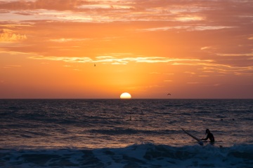Sunset at North Jetty Park