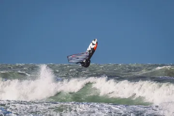 Venice, Florida: Wind Surfer Catches Air