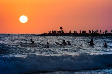Group Surf @ Sunset