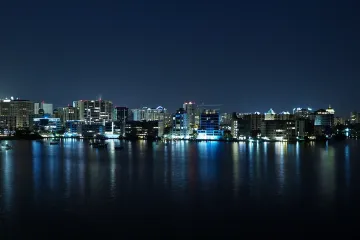 Sarasota Cityscape, Taken at Night