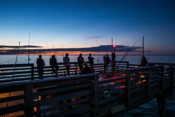 Venice Fishing Pier at Night