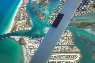 Aerial View of Venice and the Venice Jetty