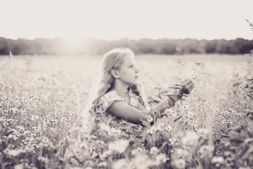 Girl in the Flowers