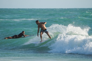 20220419 Surf/Skim Afternoon + Evening @ South Jetty