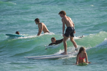 20220419 Surf/Skim Afternoon + Evening @ South Jetty