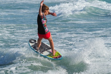 20220419 Surf/Skim Afternoon + Evening @ South Jetty