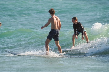 20220419 Surf/Skim Afternoon + Evening @ South Jetty