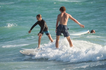 20220419 Surf/Skim Afternoon + Evening @ South Jetty