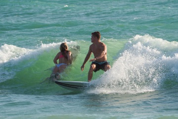20220419 Surf/Skim Afternoon + Evening @ South Jetty