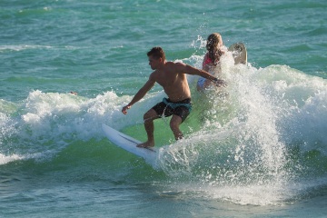 20220419 Surf/Skim Afternoon + Evening @ South Jetty
