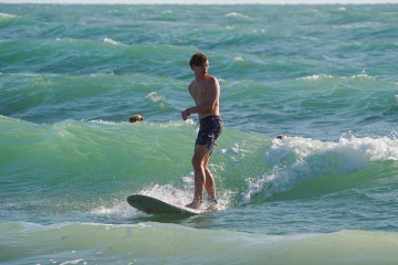 20220419 Surf/Skim Afternoon + Evening @ South Jetty