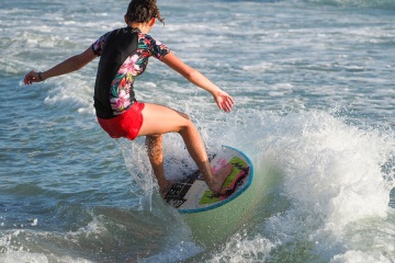 20220419 Surf/Skim Afternoon + Evening @ South Jetty