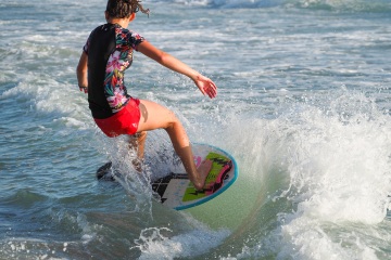 20220419 Surf/Skim Afternoon + Evening @ South Jetty