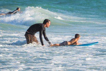 20220419 Surf/Skim Afternoon + Evening @ South Jetty