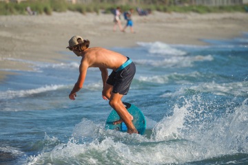 20220419 Surf/Skim Afternoon + Evening @ South Jetty