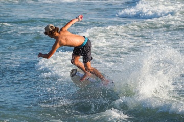 20220419 Surf/Skim Afternoon + Evening @ South Jetty