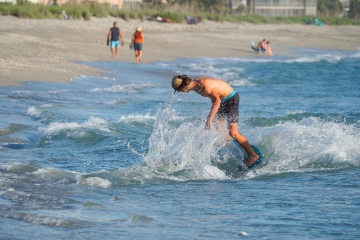 20220419 Surf/Skim Afternoon + Evening @ South Jetty