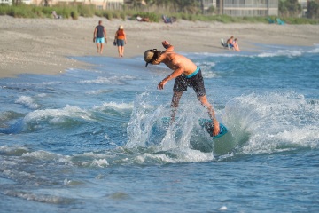 20220419 Surf/Skim Afternoon + Evening @ South Jetty