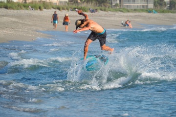 20220419 Surf/Skim Afternoon + Evening @ South Jetty