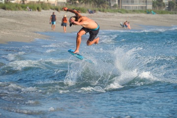 20220419 Surf/Skim Afternoon + Evening @ South Jetty