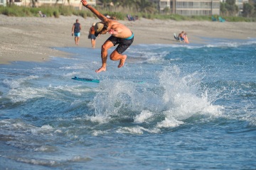 20220419 Surf/Skim Afternoon + Evening @ South Jetty
