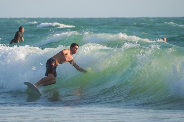 20220419 Surf/Skim Afternoon + Evening @ South Jetty