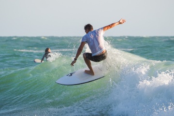 20220419 Surf/Skim Afternoon + Evening @ South Jetty