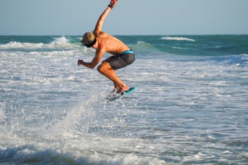 20220419 Surf/Skim Afternoon + Evening @ South Jetty