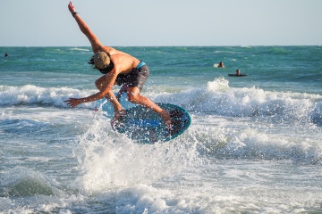 20220419 Surf/Skim Afternoon + Evening @ South Jetty