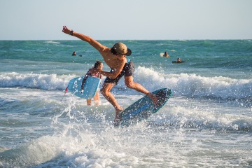20220419 Surf/Skim Afternoon + Evening @ South Jetty