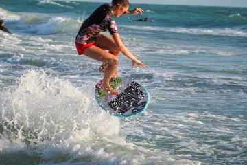20220419 Surf/Skim Afternoon + Evening @ South Jetty