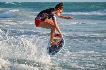 20220419 Surf/Skim Afternoon + Evening @ South Jetty
