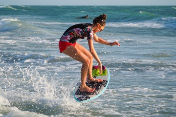 20220419 Surf/Skim Afternoon + Evening @ South Jetty