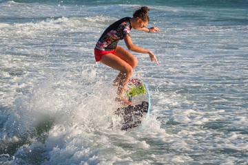 20220419 Surf/Skim Afternoon + Evening @ South Jetty