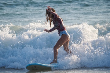 20220419 Surf/Skim Afternoon + Evening @ South Jetty