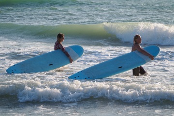20220419 Surf/Skim Afternoon + Evening @ South Jetty