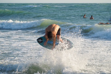 20220419 Surf/Skim Afternoon + Evening @ South Jetty