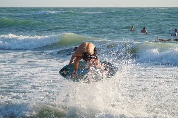 20220419 Surf/Skim Afternoon + Evening @ South Jetty