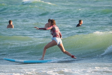 20220419 Surf/Skim Afternoon + Evening @ South Jetty
