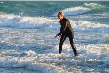 20220419 Surf/Skim Afternoon + Evening @ South Jetty