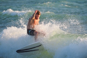 20220419 Surf/Skim Afternoon + Evening @ South Jetty