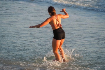 20220419 Surf/Skim Afternoon + Evening @ South Jetty