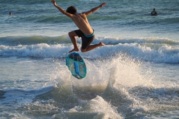 20220419 Surf/Skim Afternoon + Evening @ South Jetty