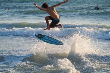 20220419 Surf/Skim Afternoon + Evening @ South Jetty