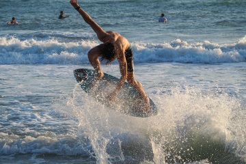 20220419 Surf/Skim Afternoon + Evening @ South Jetty
