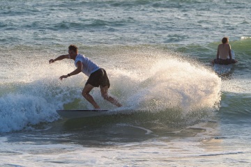 20220419 Surf/Skim Afternoon + Evening @ South Jetty
