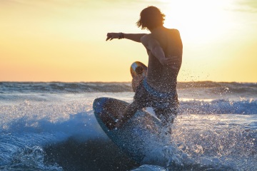 20220419 Surf/Skim Afternoon + Evening @ South Jetty