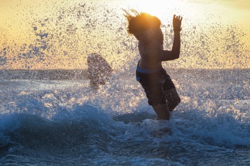20220419 Surf/Skim Afternoon + Evening @ South Jetty