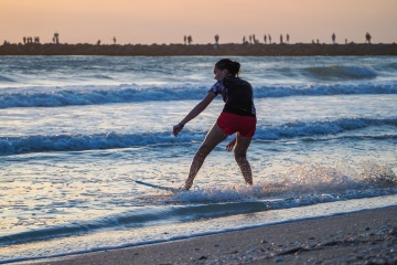 20220419 Surf/Skim Afternoon + Evening @ South Jetty